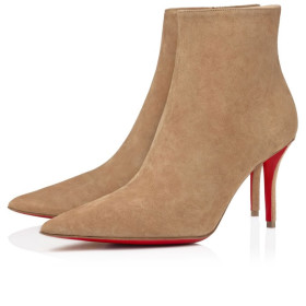 Christian Louboutin So Apostropha Booty 80 mm Low Boots Veau Velours Lionne