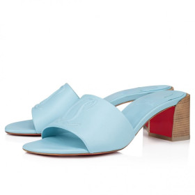 Christian Louboutin So Cl Mule 55 Mm Mules Sandals Nappa Leather Mineral