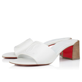Christian Louboutin So CL Mule 55mm Nappa Leather Bianco