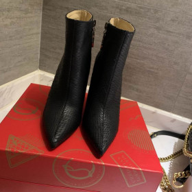 Christian Louboutin So Kate Booty Ankle Boots 85mm Lizzy Leather Black