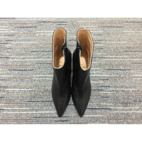 Christian Louboutin So Kate Booty Ankle Boots 85mm Embossed Calf Leather Black