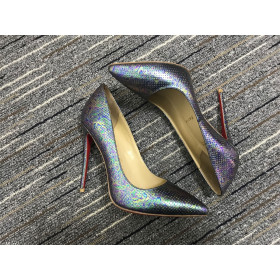 Christian Louboutin So Kate Pumps 120mm Metallic Leather Multicolor