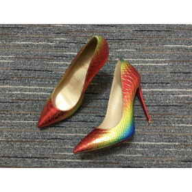 Christian Louboutin So Kate Pumps 120mm Python Leather Rainbow