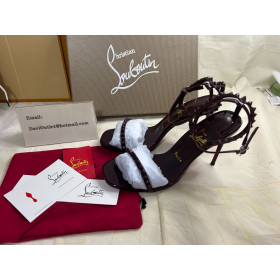 Christian Louboutin So Me 100mm Sandals Spikes Coffee