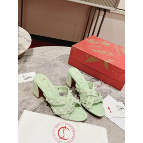 Christian Louboutin Spika Club Sandals 85mm Nappa Leather Mint