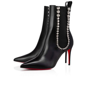 Christian Louboutin Spikita Booty 85 mm Black Calf