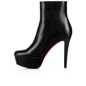 Christian Louboutin Spikita Booty Bianca 120 mm Black Leather