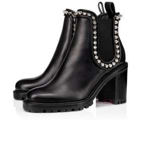 Christian Louboutin Spikita Booty Capahutta 70 mm Black/silver Calf Shoes