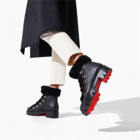 Christian Louboutin Spikita Booty Edelvizir Black Calf