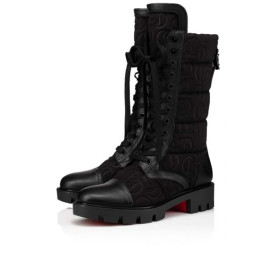 Christian Louboutin Spikita Booty Pavleta Black Calf Shoes