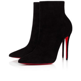 Christian Louboutin Spikita Booty So Kate 100 mm Black Veau Velours Shoes