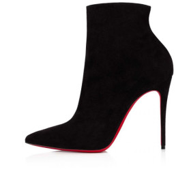 Christian Louboutin Spikita Booty So Kate 100 mm Black Veau Velours Shoes