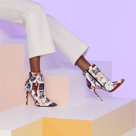 Christian Louboutin Spikita Booty So Kate 100 mm Multi/lin Multi Calf