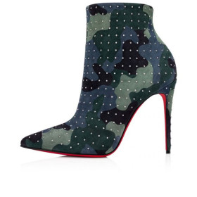 Christian Louboutin Spikita Booty So Kate 100 mm Multi/silver Suede Calfskin