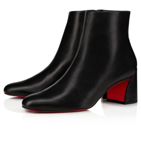Christian Louboutin Spikita Booty Turela 55 mm Black Calf Shoes