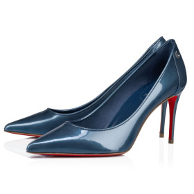 Christian Louboutin Sporty Kate Pumps 85mm Patent Leather Blue