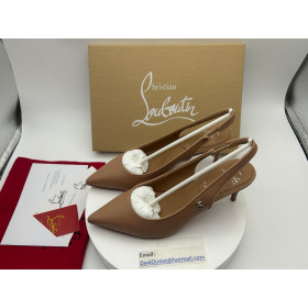 Christian Louboutin Sporty Kate Sling 55 Mm Sling Back Pumps Nappa Leather Blush