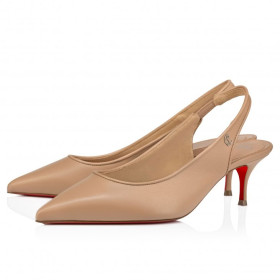 Christian Louboutin Sporty Kate Sling 55 Mm Sling Back Pumps Nappa Leather Blush