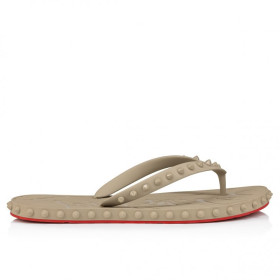 Christian Louboutin Super Loubi Flip Mules Rubber Saharienne