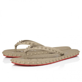 Christian Louboutin Super Loubi Flip Mules Rubber Saharienne