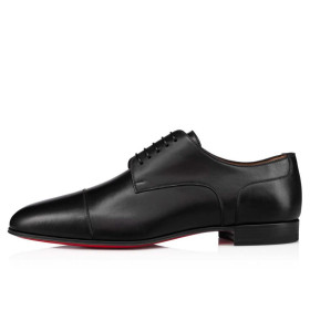 Christian Louboutin Surcity Derby Shoes Calf Leather Black