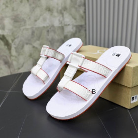 Christian Louboutin Surf Flat Sandals Rubber White