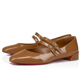Christian Louboutin Sweet Jane Ballerinas Patent Leather Nude 4