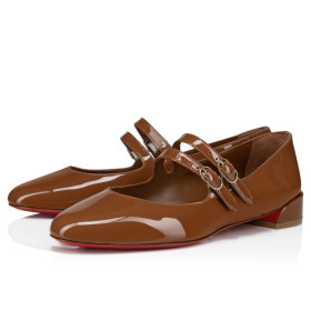 Christian Louboutin Sweet Jane Ballerinas Patent Leather Nude 5
