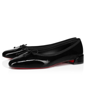 Christian Louboutin Sweetie Jane Ballerinas Vog Patent Leather Black