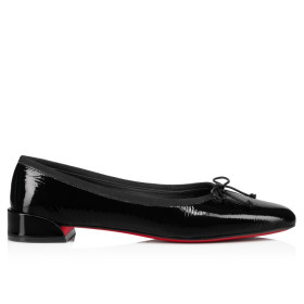 Christian Louboutin Sweetie Jane Ballerinas Vog Patent Leather Black