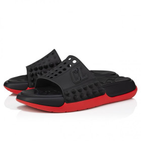Christian Louboutin Take It Easy Mules Rubber Black