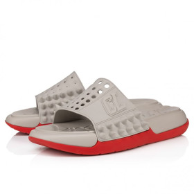 Christian Louboutin Take It Easy Mules Rubber Goose
