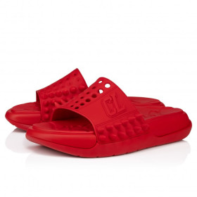 Christian Louboutin Take It Easy Women Mules Rubber Loubi