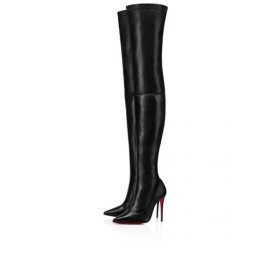 Christian Louboutin Tall Boot Kate Botta 100 mm Black Nappa
