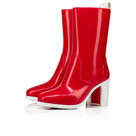 Christian Louboutin Tall Boot Loubirain 70 mm Version Loubi PVC