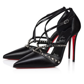 Christian Louboutin Tatooshka Spikes Pump 100mm Nappa Leather Black