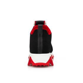 Christian Louboutin Tiketa Run Sneakers Neoprene And Calf Leather Black