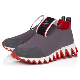 Christian Louboutin Tiketa Run Sneakers Veau Velours And Neopren Mauve