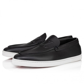 Christian Louboutin Varsiboat Boat Shoes Calf Leather Black