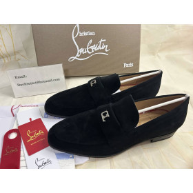 Christian Louboutin Varsimoc Loafers Calf Leather Black