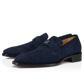 Christian Louboutin Varsimoc Loafers Calf Leather Navy