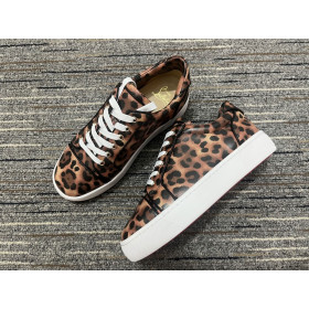 Christian Louboutin Vieirissima Sneakers Leather Leopard