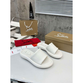 Christian Louboutin Women Slippers Sandals Nappa Leather White