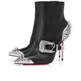 Christian Louboutin Womenphis Pic Booty 100 Mm Low Boots Black