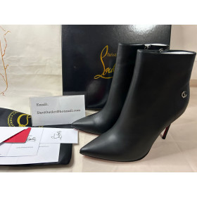 Christian Louboutin Sporty Kate Booty 85 Mm Low Boots Nappa Leather Black