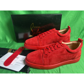 Christian Louboutin Fun Louis Junior Loubi Red Veau Velours