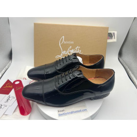 Christian Louboutin Greggyrocks Oxfords Shoes Patent Leather Black