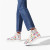 Christian Louboutin Lou Spikes White-multi/bianco Crepe Satin