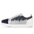 Christian Louboutin Louis Junior Version Blue Ivoire Suede Leather