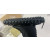 Christian Louboutin Panettone Wallet Calf leather and Spikes Loubinthesky Black